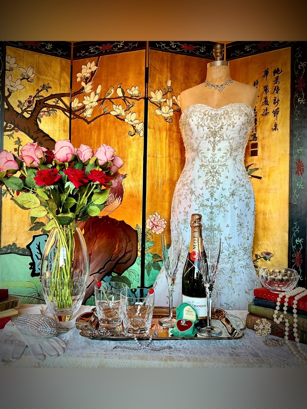 Monique Lhuillier Atelier Crystal Collection, discontinued, out of stock pieces